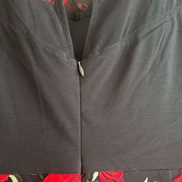 Joseph Ribkoff Floral Sweetheart Embroidered Dress 12 - Picture 11 of 16